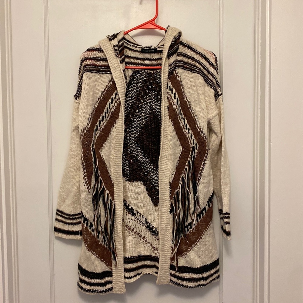 Blu pepper fringe sweater. Worn once. Size small